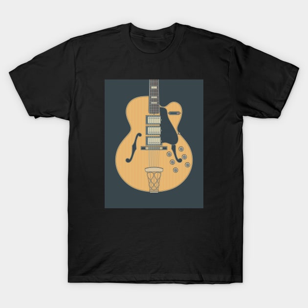 Natural Switchmaster Guitar T-Shirt by milhad